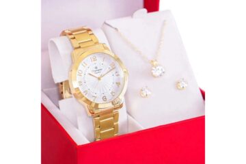 Relógio Champion Feminino Dourado CN25118W Vale a Pena Review Completo