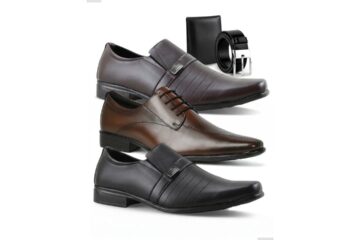 Onde Comprar Kit 3 Pares de Sapatos Sociais Masculinos Mais Barato Descubra se Vale a Pena